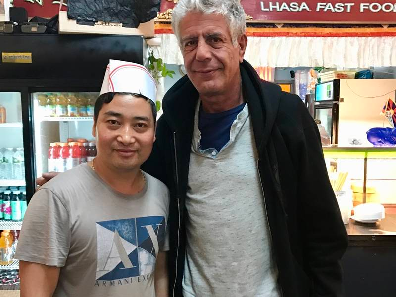 Anthony Bourdain at Lhasa Fast Food