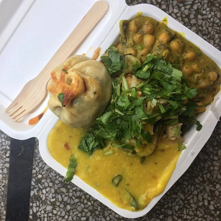 Vegan curry combo