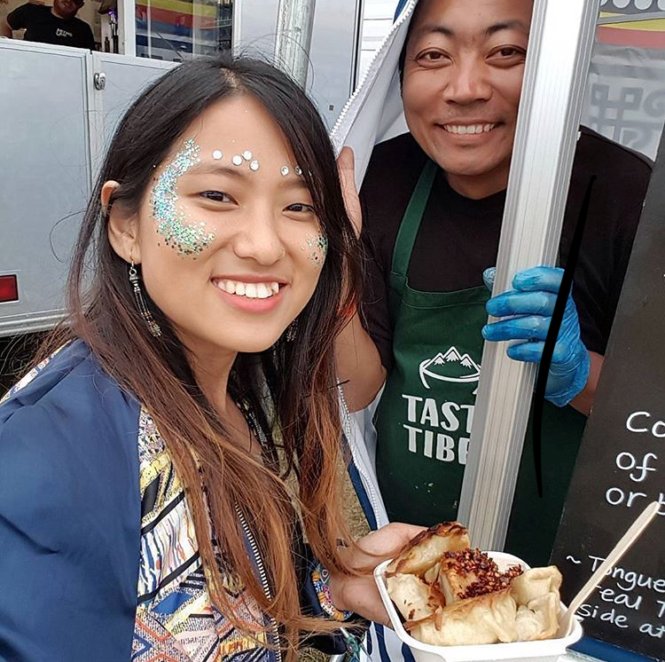 Chef Namdi at the Taste Tibet stall