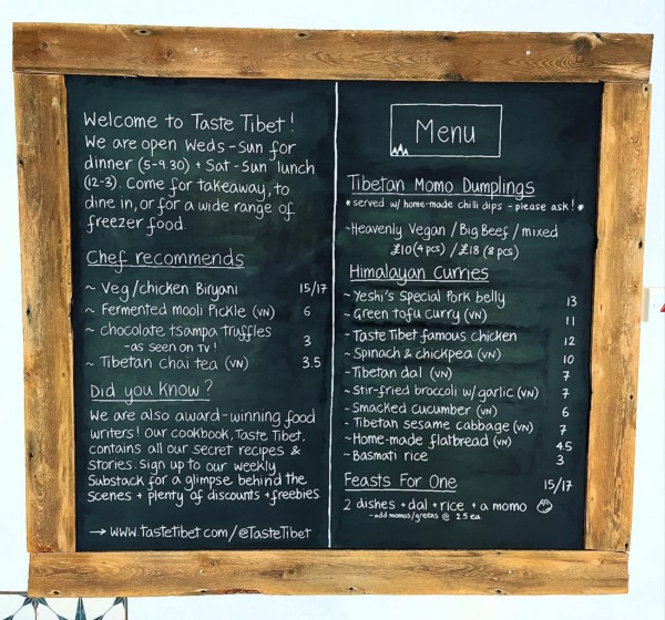 This week’s menu is up and we’re getting ready to press go. Doors open at 5pm this evening for dine in or take away. Please note that we are not running Deliveroo at the moment (and currently have no plans to bring it back) so if you’re having your momo party at home we are collection only rn. Can’t wait to see you all! Team TT x.

.

oxfordfood oxfordrestaurants tibetanfood tibetanrestaurant eastoxford independentoxford indieoxford momosforthemasses momotime