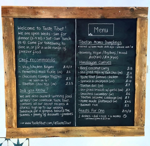 This week’s menu is here and we’re already up and prepping in the kitchen. Doors open at 5pm tonight - come and see us! Dine in, take away or swing by for freezer food - stocks are back up and we now have plenty of famous chicken, sesame chicken, spinach & chickpea, Yeshi’s dal, momos and much much more. Lots of seats in the sunshine 🌞 We’ve waited all year for this!.

.

tibetanfood tibetanmenu tibetanrestaurant oxfordfood oxfordrestaurant oxfordfoodie independentoxford indieoxford eastoxford