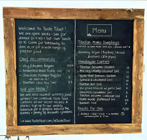 Some of your favourite specials are on the board this week. Come nab them!Did you know that while we do cook especially for the freezer it’s primarily our solution to food waste? What’s left of tonight’s dishes including our much-loved Sesame Chicken and Mixed Veg Creamy Coconut Curry will be boxed up at the end of the evening and fed into our display freezers. So if you’re after one of these for your rainy day, the shelves will be filling up again from tomorrow.

Open at 5pm tonight for dine in or take away, and this menu will run through until Sunday evening.

Can’t wait to see you!

Team TT x

.

.

tibetanfood tibetanrestaurant tibetanmenu oxfordfood oxfordrestaurants eastoxford independentoxford indieoxford